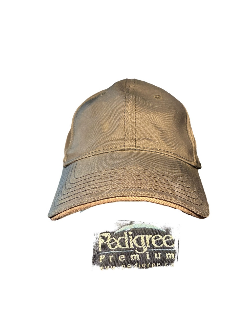 Pedigree Men’s Black Baseball Cap with Grey Brim Trim